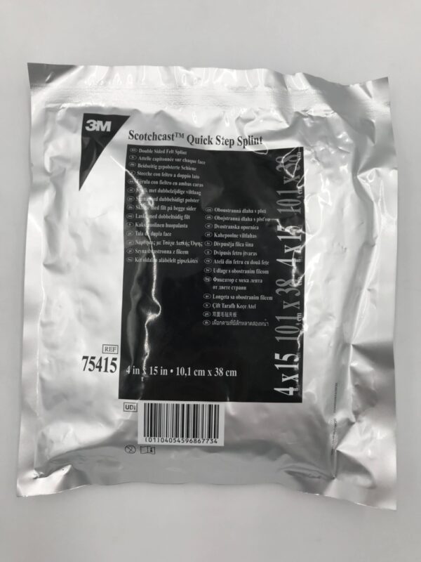 3M 75415 ScotchCast Quick Step Splint Double sided Felt Splint 4in x 15in