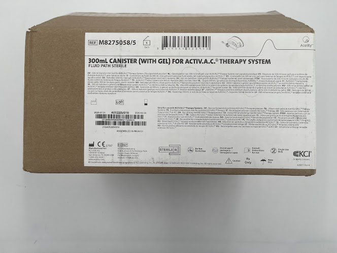 KCI M8275058/5 300mL Canister w/Gel (Box/5)