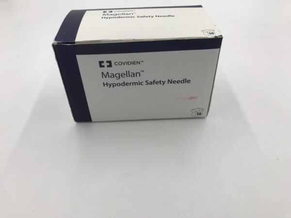 Covidien 8881850810 Magellan Hypodermic Safety Needle  18G x 1" (50/Box) (X)