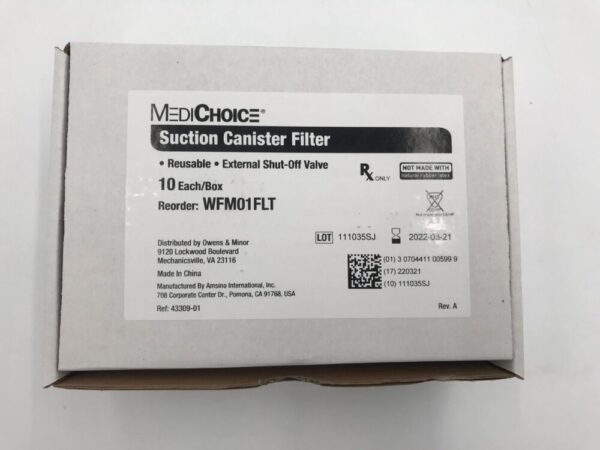 MediChoice WFM01FLT Suction Canister Filter Reusable (10/Box)(X)