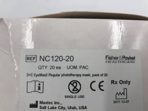 Fisher&Paykel NC120-20 EyeMax2 Regular Phototherapy Mask (20/Box)