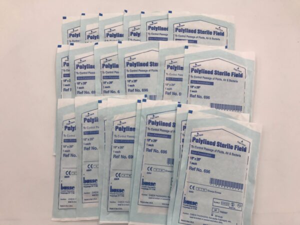 Busse 696 Polylined Sterile Field Non-Fenestrated 18" x 26" (20/Pack) (X)
