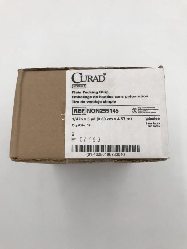 Medline Non255145 Curad Plain Packing strip 1/4in x 5yd (12/Box)