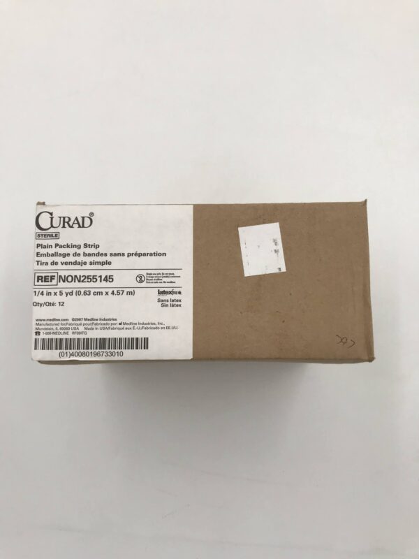Medline Non255145 Curad Plain Packing strip 1/4in x 5yd (12/Box)