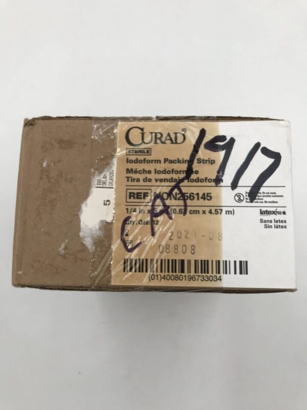 Medline Non256145 Curad Iodoform Packing strip 1/4in x 5yd (12/Box) (X)