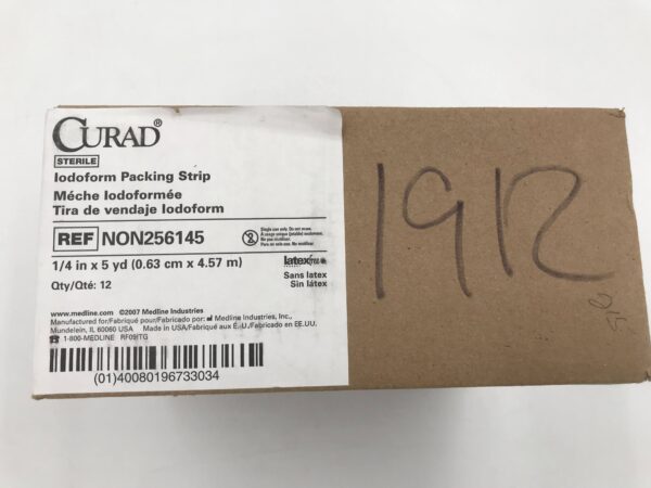Medline Non256145 Curad Iodoform Packing strip 1/4in x 5yd (12/Box) (X)