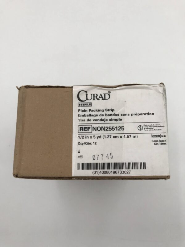 Medline NON255125 Curad Plain Packing Strip 1/2in x 5yd (12/Box) 