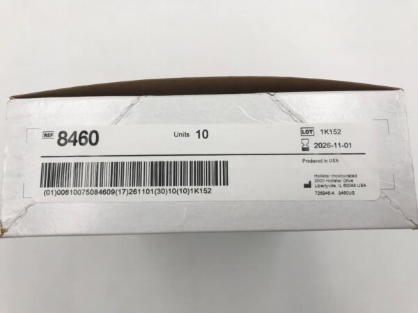 Hollister 8460 Premier Flextend 1-Piece Urostomy Pouch, Transparent, Tape, 2 1/2" (10/Box)