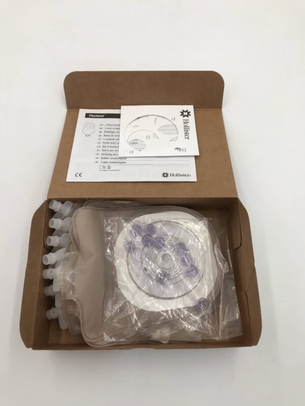 Hollister 8460 Premier Flextend 1-Piece Urostomy Pouch, Transparent, Tape, 2 1/2" (10/Box)