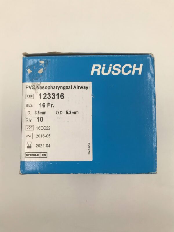 TELEFLEX 123316 Rusch PVC Nasopharyngeal Airway 16F (10/Box)(X)