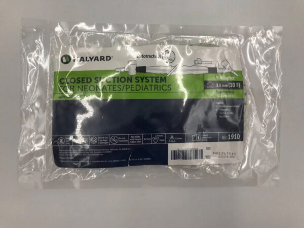 HALYARD 1910 Closed Suction System Y-Adapter Endotracheal 10F (X)