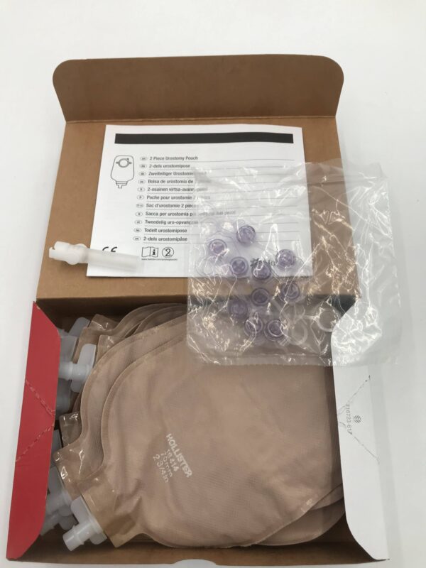 Hollister 18414 New Image 2-Piece Urostomy Pouch Beige 2 3/4" (10/Box)