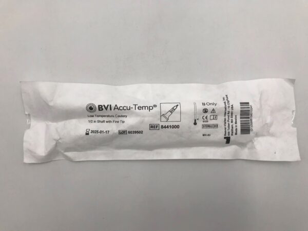 BVI 8441000 Accu-Temp Low Temperature Cautery 1/2in Shaft w/ Fine Tip