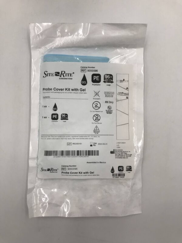BARD 9000096 SiteRite Ultrasound System Prove Cover Kit w/Gel 96in (X)