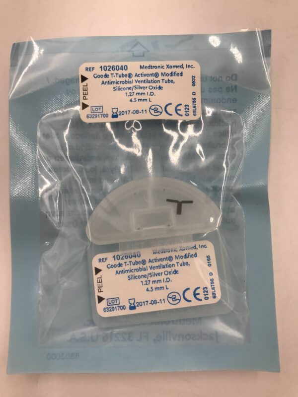 Medtronic 1026040 Goode T-Tube Modified Antimicrobial Ventilation Tube (X)