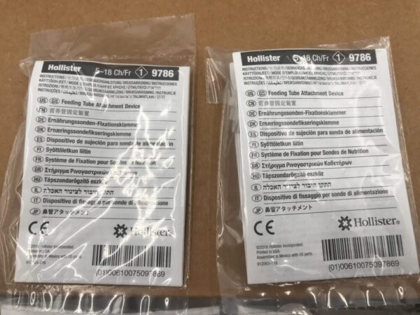 Hollister 9786 Feeding Tube Attachment Device 5-18Fr (20/Box)