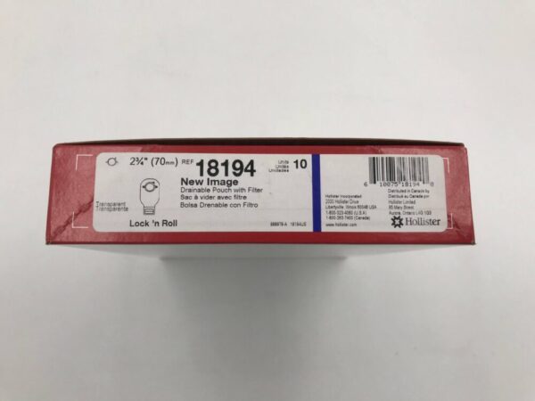 Hollister 18194 New Image Drainable Pouch with Filter 2 3/4" (10/Box)