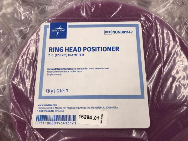 Medline NON081142 Ring Head Positioner 7in (17.8cm) Diameter (72/Box)