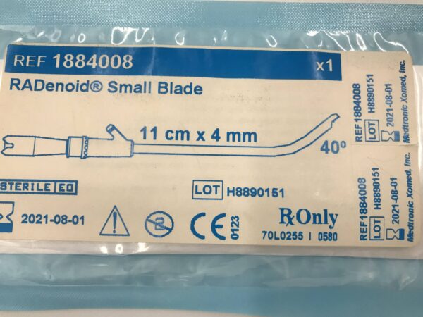 Medtronic 1884008 RADenoid Small Blade 11cm x 4mm 40° (X)