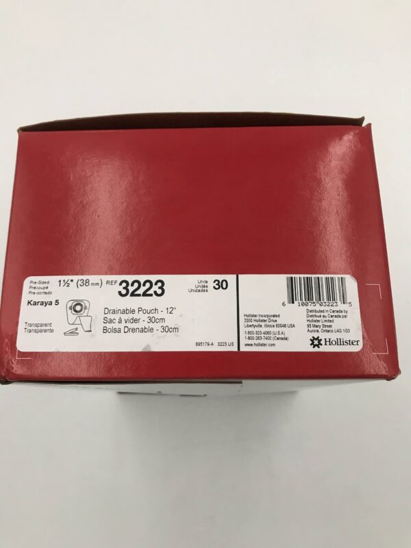 Hollister 3223 Karaya 5 Drainable Pouch - 12", 1 1/2" (30/Box)