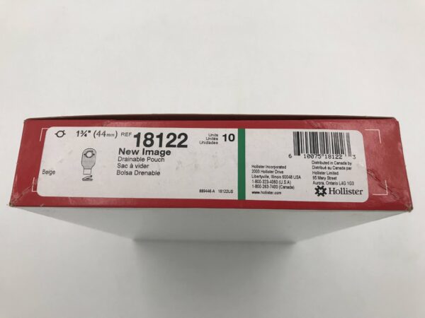 Hollister 18122 New Image Drainable Pouch 1 3/4" (10/Box)