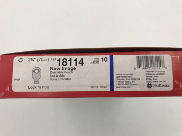 Hollister 18114 New Image Lock N Roll Drainable Pouch 2 3/4" (10/Box)
