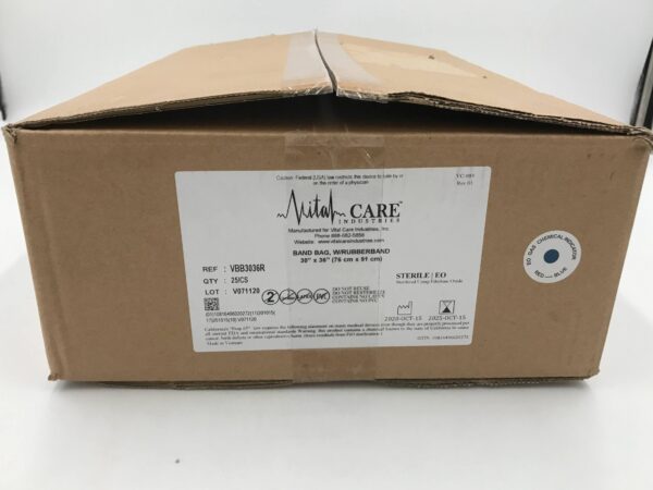 Vital Care VBB3036R Band Bag with Rubber Band 30" x 36" (25/Case)