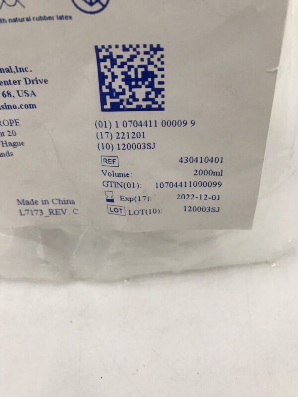 Amsino 430410401  Receptal Disposable Liner 2000mL (X)
