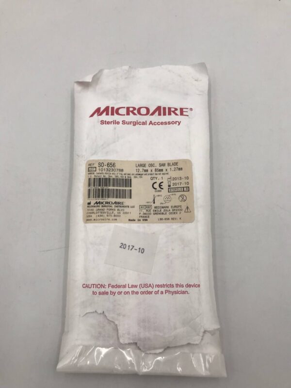 MicroAire S0-656 Large OSC, Saw Blade 12.7mm x 85mm x 1.27mm (X)