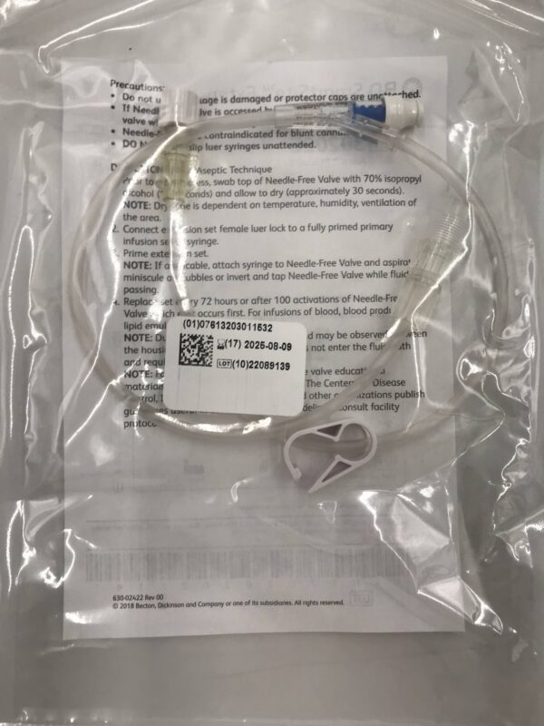 BD 30202E SmartSite Extension Set Needle-Free Valve