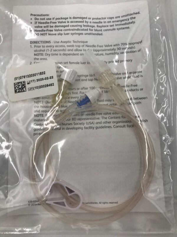BD 30202E SmartSite Extension Set Needle-Free Valve (X)