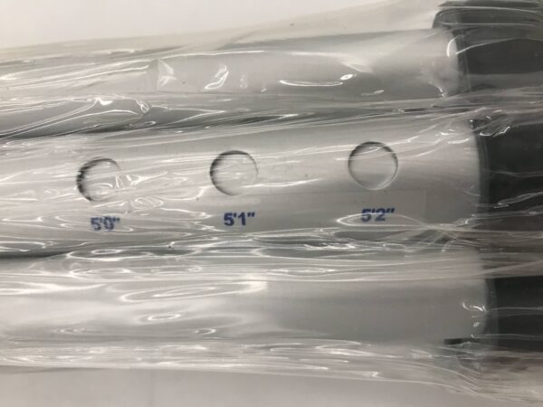 Medline MDSV80536 Aluminium Push-Button Crutches 4'6"-5'2"