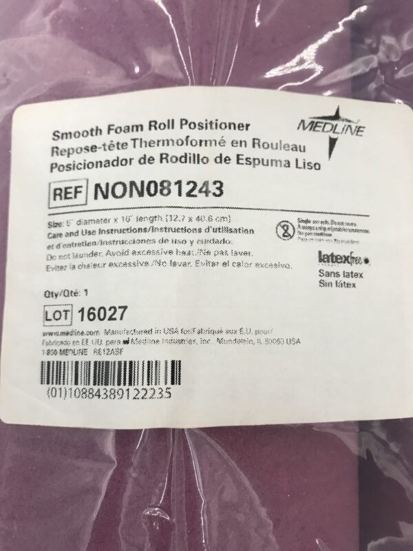 Medline NON081243 Smooth Foam Roll Positioner