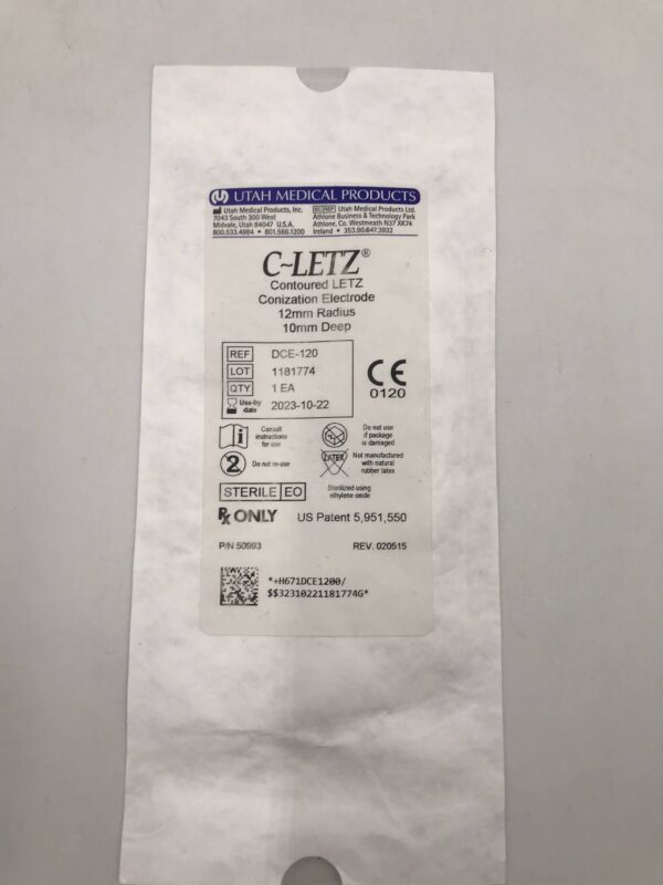 Utah DCE-120 C-Letz Contoured LETZ Conization Electrode 12mm Radius 10mm Deep