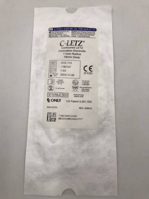 Utah DCE-115 C-Letz Contoured LETZ Conization Electrode 11mm Radius 18mm Deep