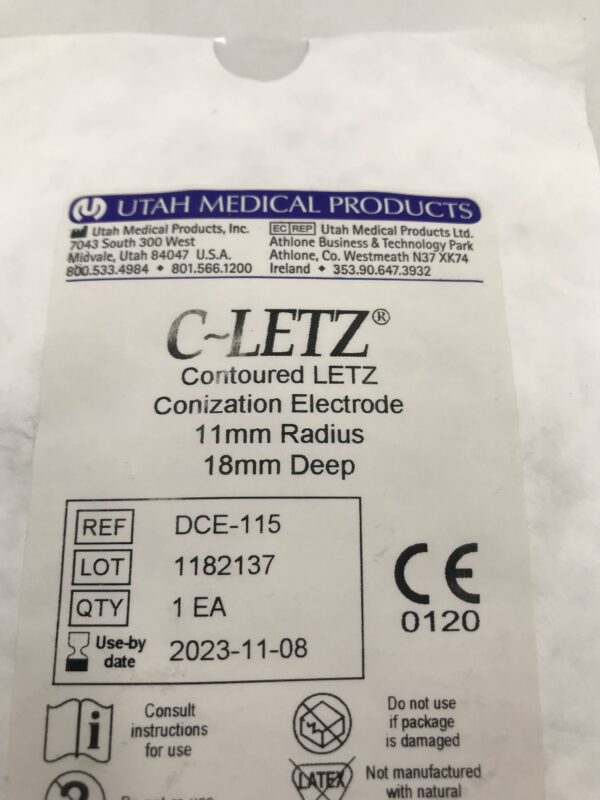 Utah DCE-115 C-Letz Contoured LETZ Conization Electrode 11mm Radius 18mm Deep