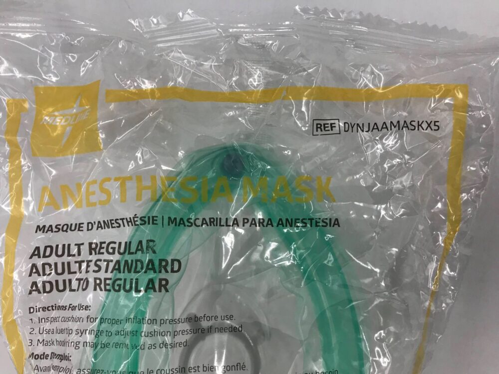 Medline Dynjaamaskx5 Anesthesia Mask Adult Regular Size 5 Gb Tech Usa 2325