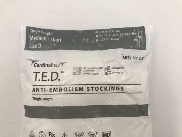 Cardinal Health 3310LF T.E.D. Anti-Embolism Stockings Thigh Length
