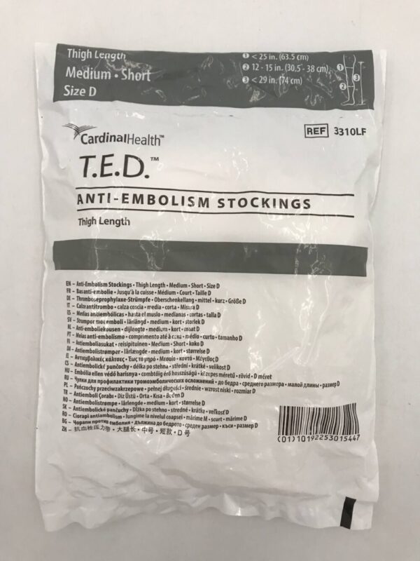 Cardinal Health 3310LF T.E.D. Anti-Embolism Stockings Thigh Length