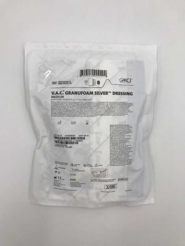 KCI M8275096 V.A.C Granufoam Silver Dressing, Medium (X)
