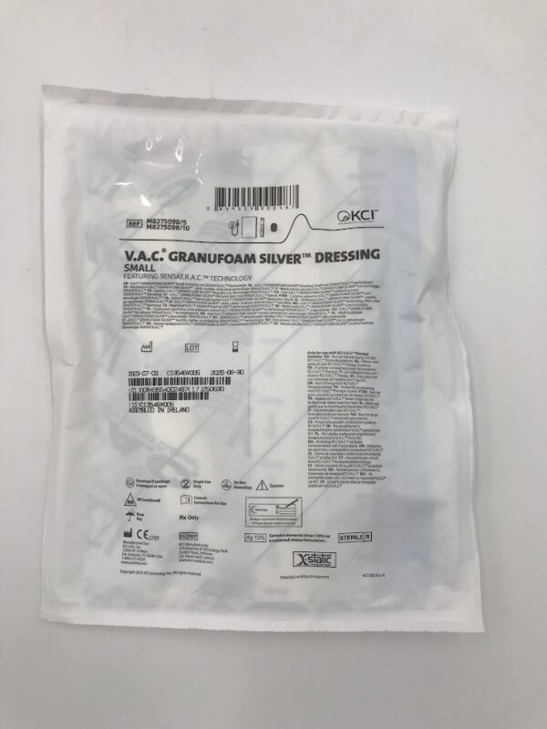 KCI M8275098 V.A.C. Granufoam Silver Dressing Small (X)