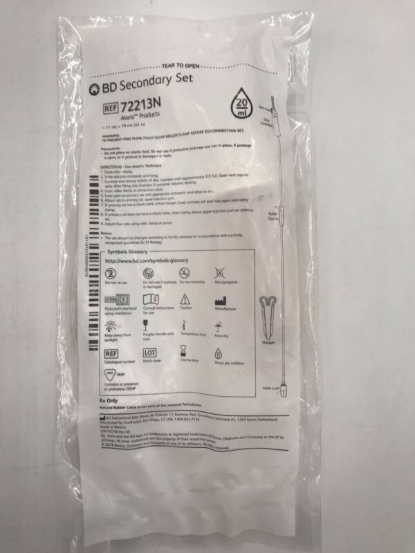BD 72213N Secondary Set 20ml (22/Lot) (X)