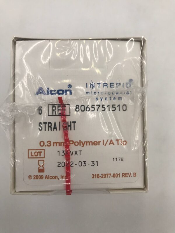 Alcon 8065751510 0.3mm Polymer I/A Tip Intrepid Micro-Coaxial System Straight (6/Box) (X)