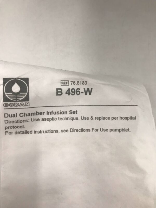 Codan 76.8183 Dual Chamber Infusion Set (5/Box)