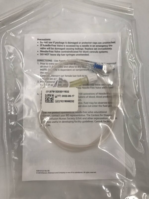 BD 30202E SmartSite Extension Set Needle-Free Valve (X)