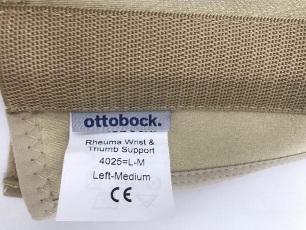 Ottobock 4025 Manu Rheuma Pollex Wrist Support Beige, Left, Medium