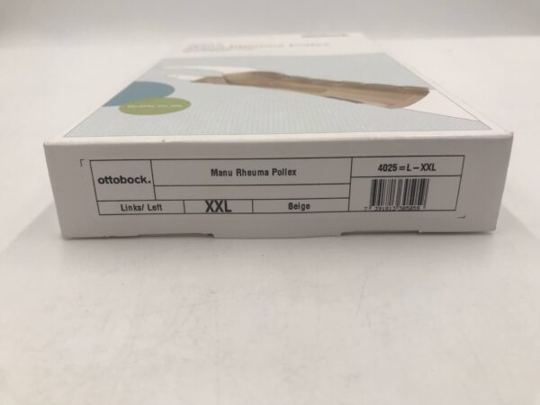 OTTOBOCK 4025 Manu Rheuma Pollex Wrist Support Beige XXL Left w/Flex Thumb