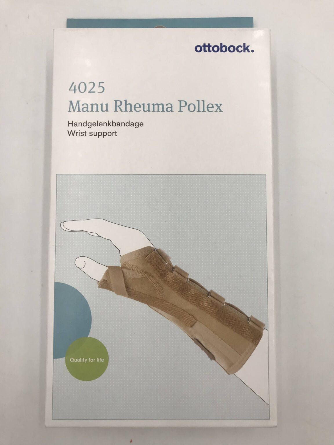 OTTOBOCK 4025 Manu Rheuma Pollex Wrist Support Beige S Left w/Flex ...