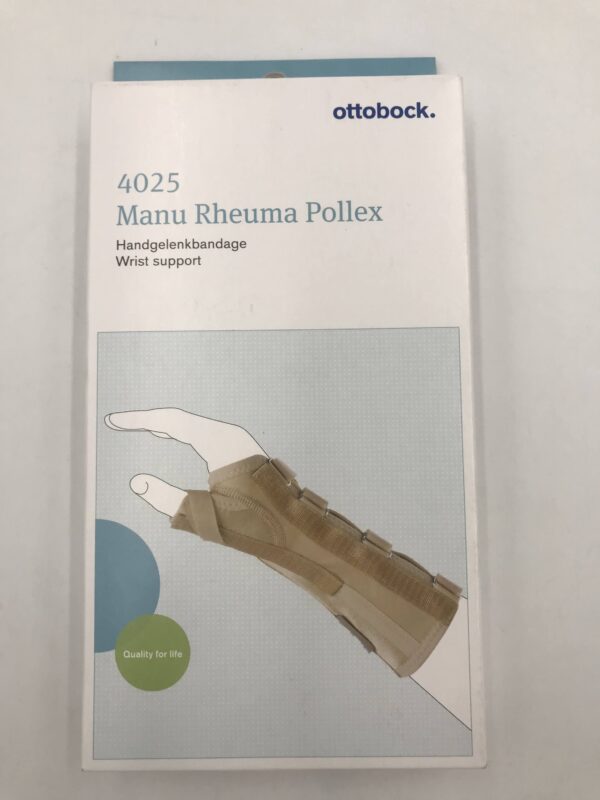 OTTOBOCK 4025Manu Rheuma Pollex Wrist Support Beige S Right w/Flex Thumb