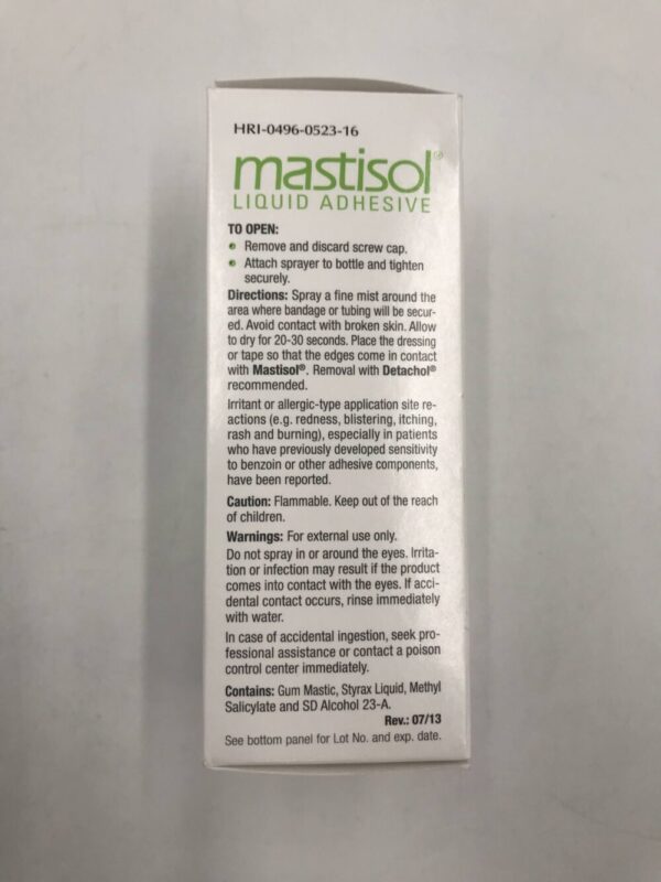 Ferndale Laboratories HRI-0496-0523-16 Eloquest Mastisol Liquid Adhesive 15 mL Non-Aerosol Pump